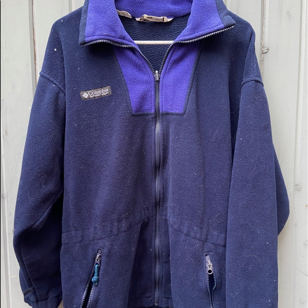 Navy/Purple Columbia Fleece